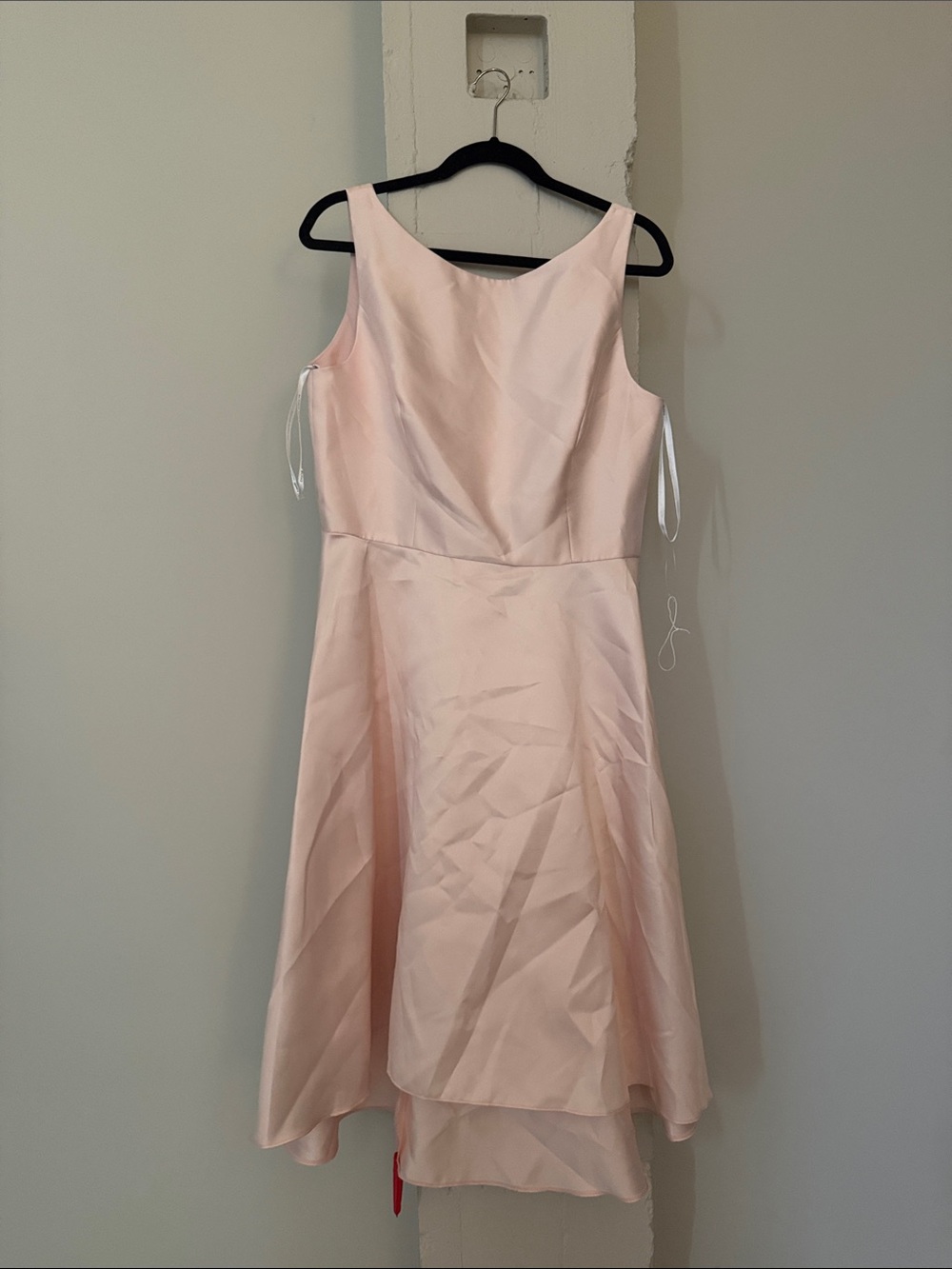 ALFRED SUNG Light Pink High-Low Sleeveless Dress